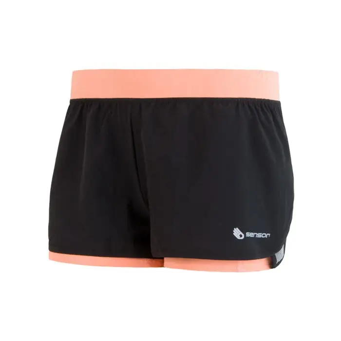 Hit Sezóny Dámské běžecké šortky SENSOR Trail černá/apricot XL