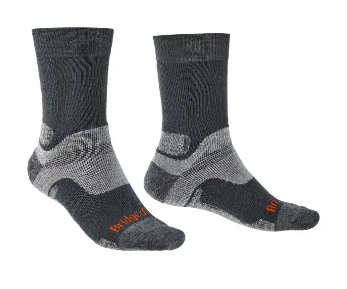 Ponožky Bridgedale Hike Midweight Boot Merino Performance gunmetal/866 L (9-11,5) Vysoce Kvalitní