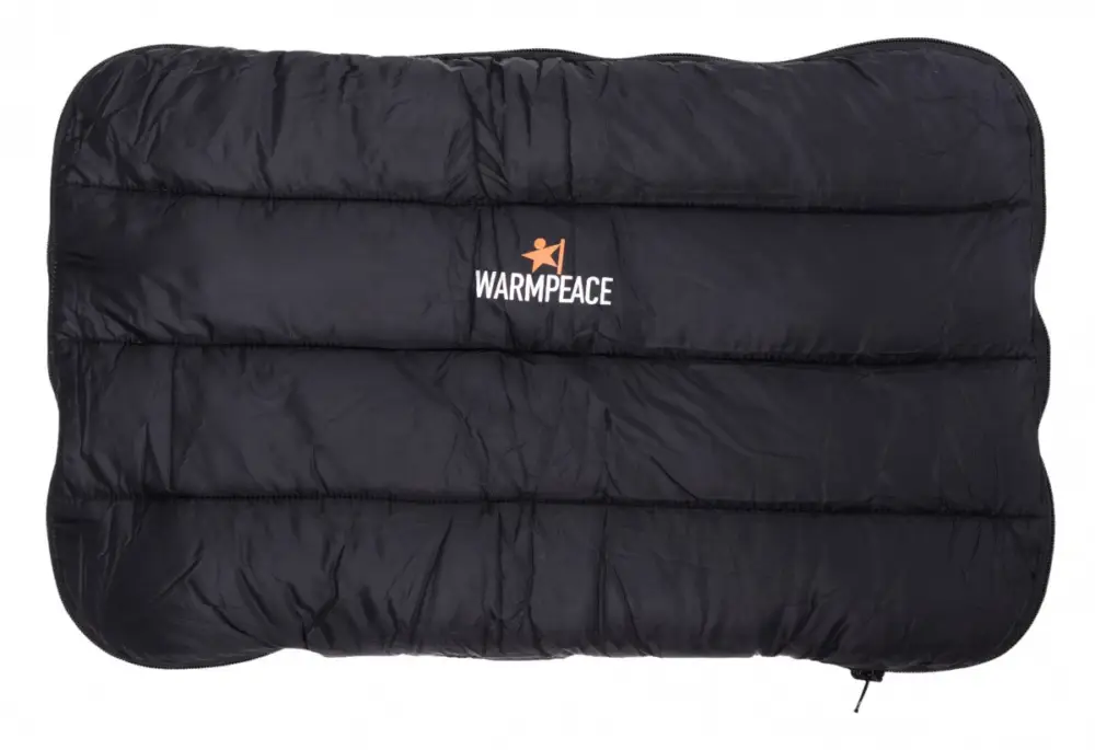 Péřový polštářek Warmpeace Down Pillow Zippered black Hit Sezóny