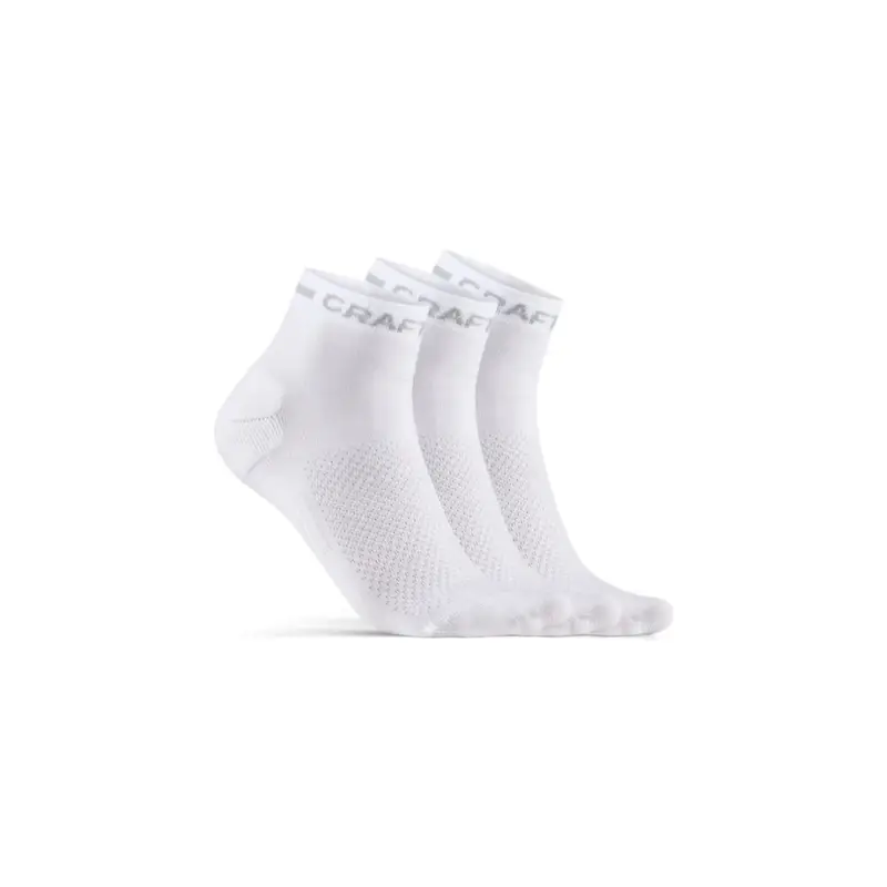Ponožky CRAFT CORE Dry Mid 3-pack bílá 40-42 EU Akce