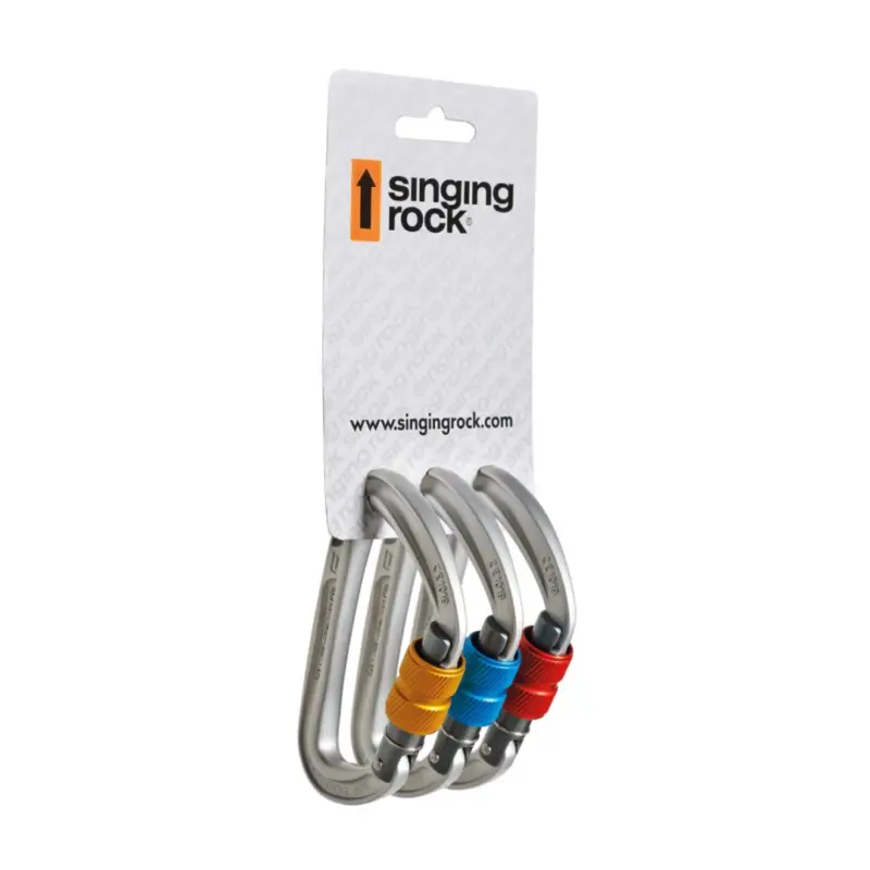 Levný Set karabin Singing Rock D Colt Screw 3-pack