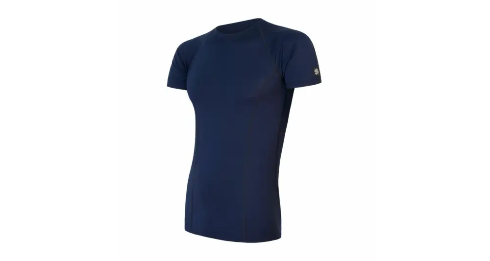 Pánské triko Sensor Merino Active kr. rukáv deep blue S Sleva
