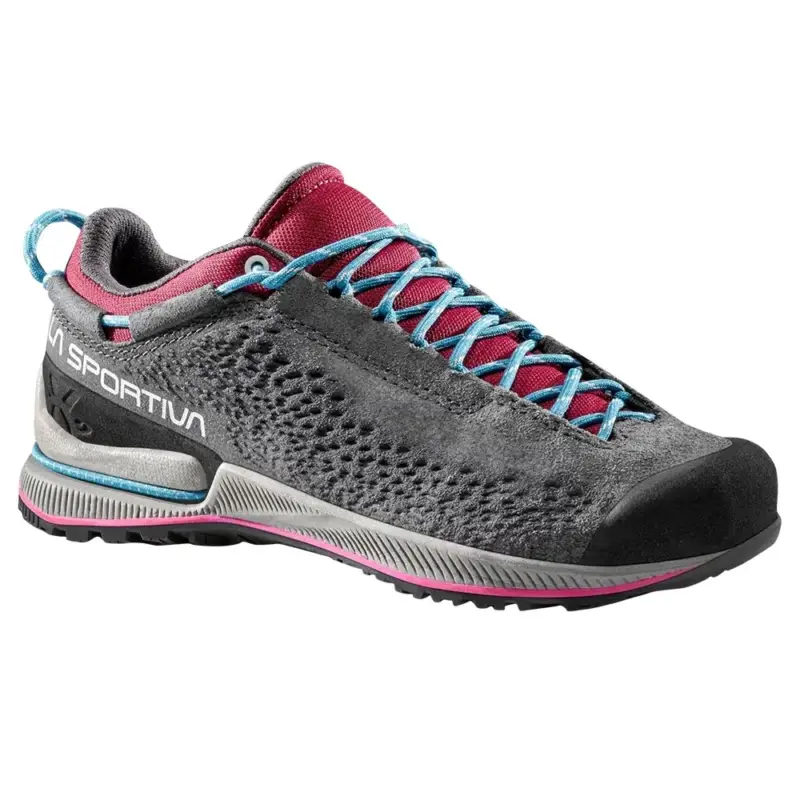 Dámské nástupové boty La Sportiva TX2 Evo Leather Carbon/Red Plum 41 EU Výhodná Nabídka