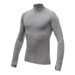 Levný Pánské funkční triko s dlouhým rukávem Sensor Merino Bold Roll Neck Šedá S