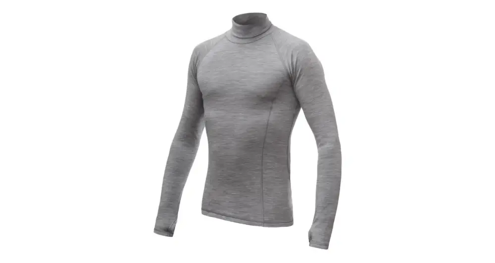Pánské funkční triko s dlouhým rukávem Sensor Merino Bold Roll Neck Šedá XL Levný
