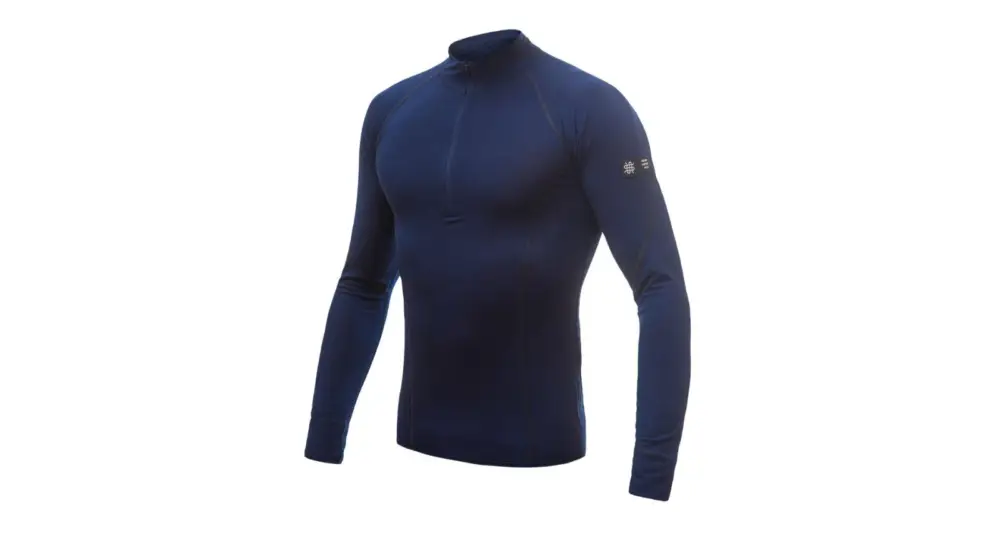 Přímo Od Výrobce Pánské funkční triko s dlouhým rukávem a stojákem Sensor Merino Active Tmavě modrá XL