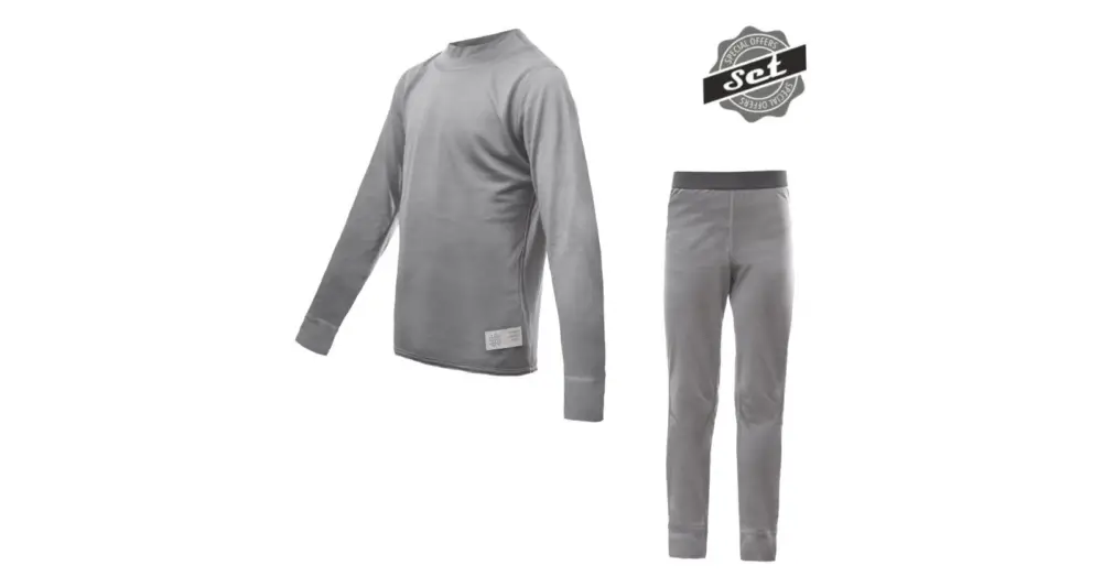 Cenová Bomba Juniorský set funkčního prádla Sensor Merino Active Set Šedá 150