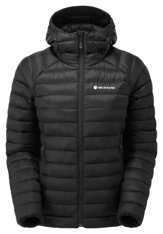 Dámská péřová bunda s kapucí Montane Womens Anti-Freeze Hoodie black Cenová Bomba