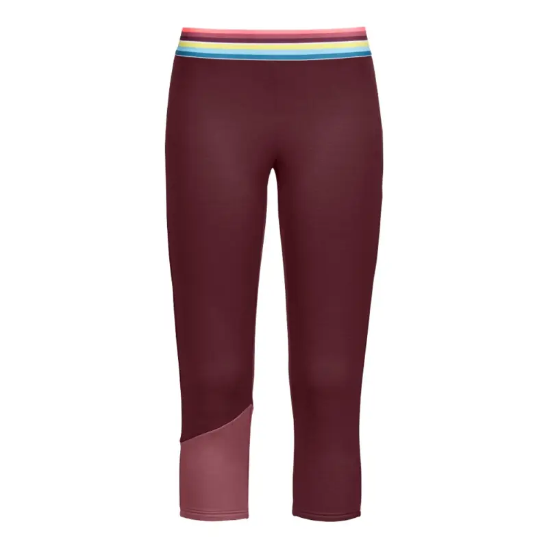 Dámské funkční vlněné 3/4 kalhoty Ortovox W's Fleece Light Short Pants Winetasting Nová Kolekce