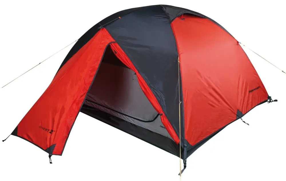 Turistický stan Hannah Covert 2 WS Mandaring red/dark shadow II Ověřený