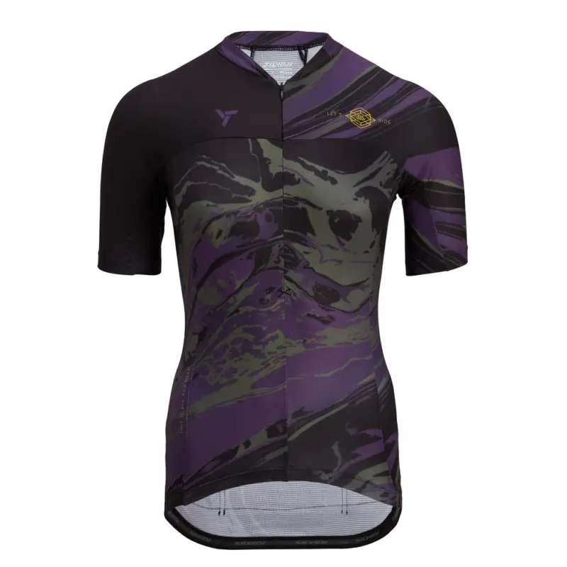Dámský cyklistický dres Silvini Catirina Black/plum Akční Cena