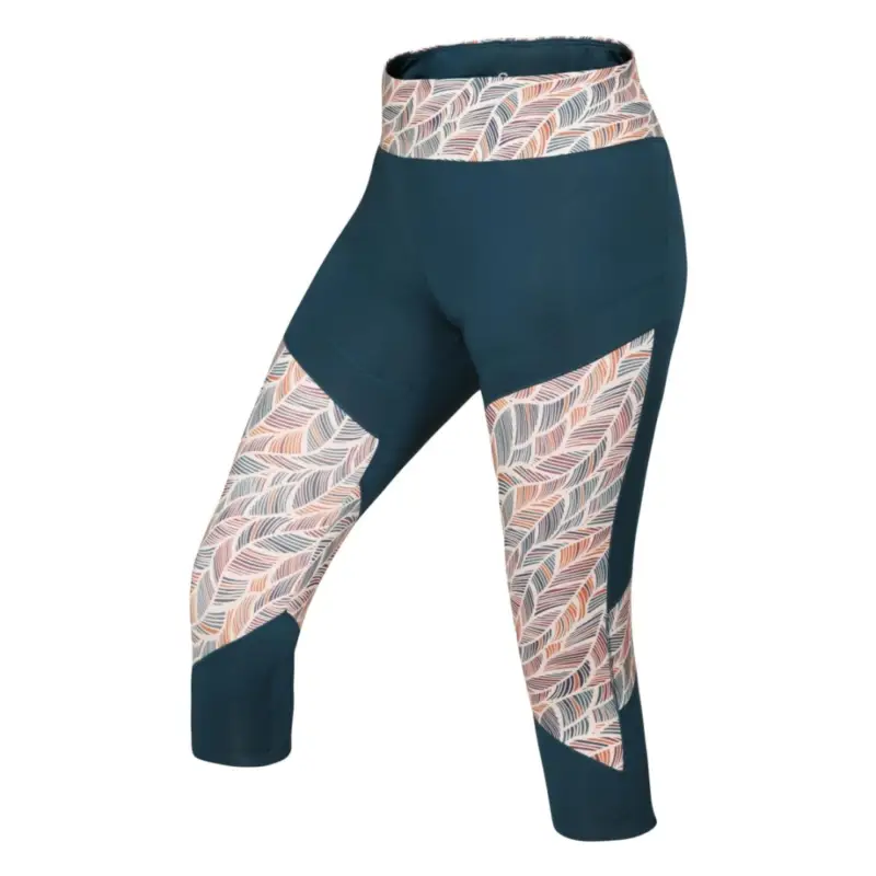 Akční Cena Dámské lezecké legíny Ocún Rhea 3/4 Leggings green deep teal XL