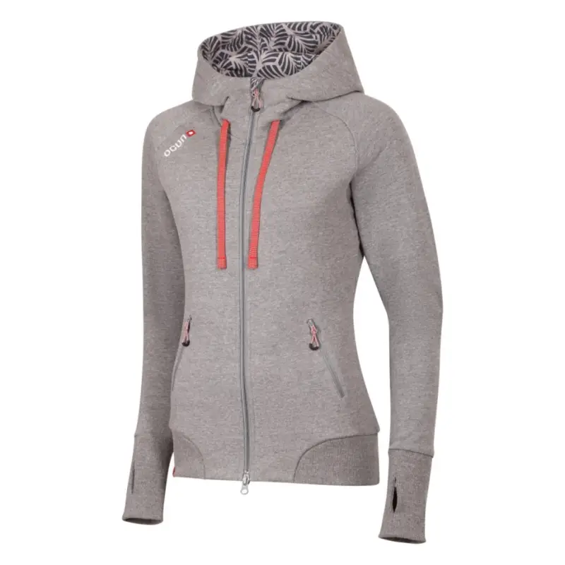 Dámská mikina Ocún Hoodie Zipper Women grey paloma / silver scone XL Must-Have