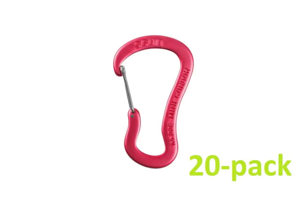 Balení mini karabin Ocún Condor red 20-pack Novinka