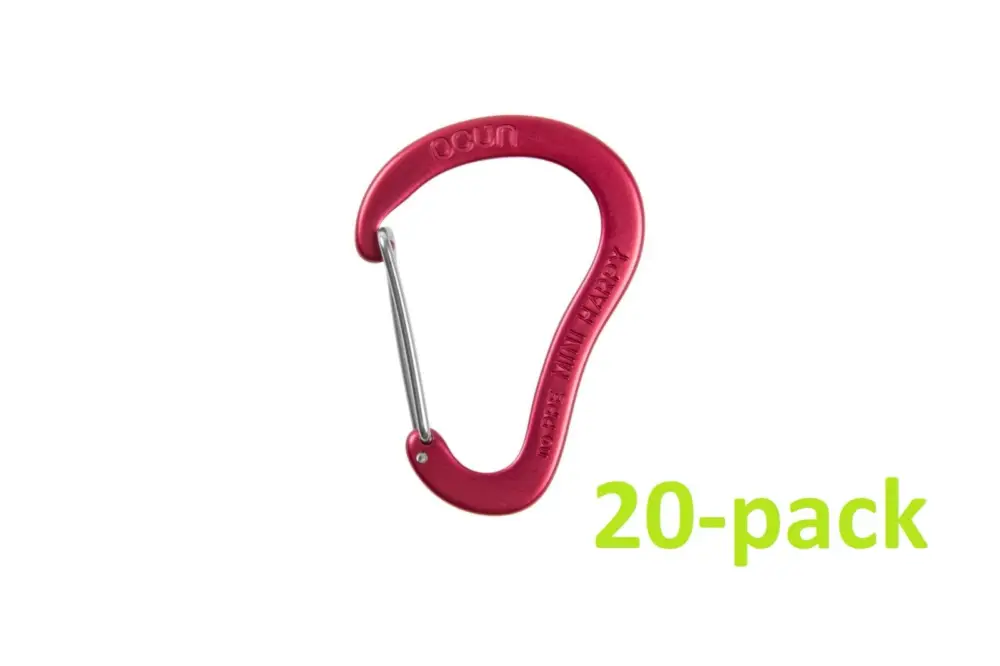 Rychlé Dodání Balení mini karabin Ocún Harpy red 20-pack