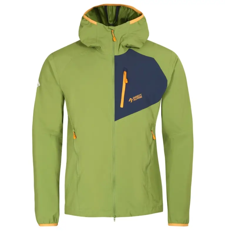 Dokud Zásoby Vydrží Pánská softshellová bunda Direct Alpine Dru Light green/navy