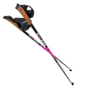 Nejlepší Volba Nordic Walking hole HAAKON Black-pink 120cm