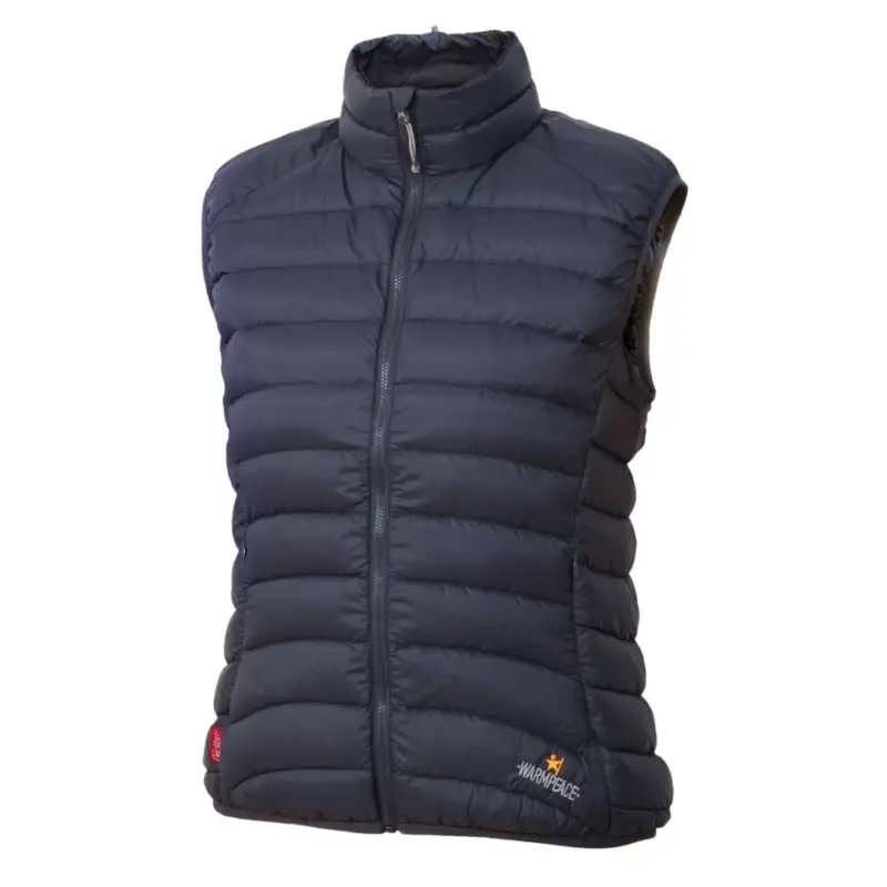 Dámská péřová vesta Warmpeace Swan Lady raven black XL Speciální Cena