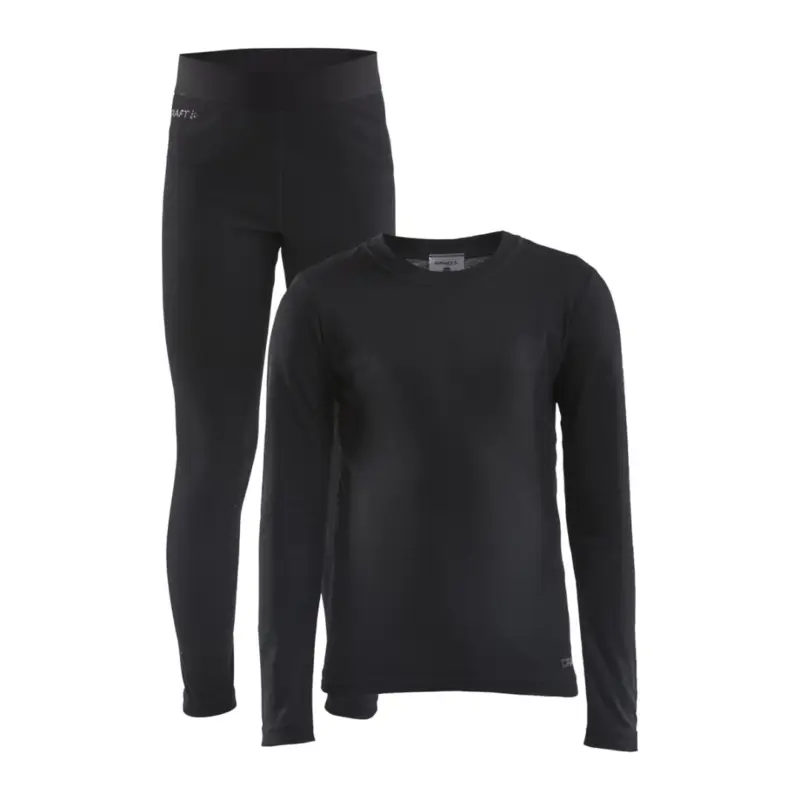 Autentický Dětský funkční set Craft Core Warmp Baselayer černá 74