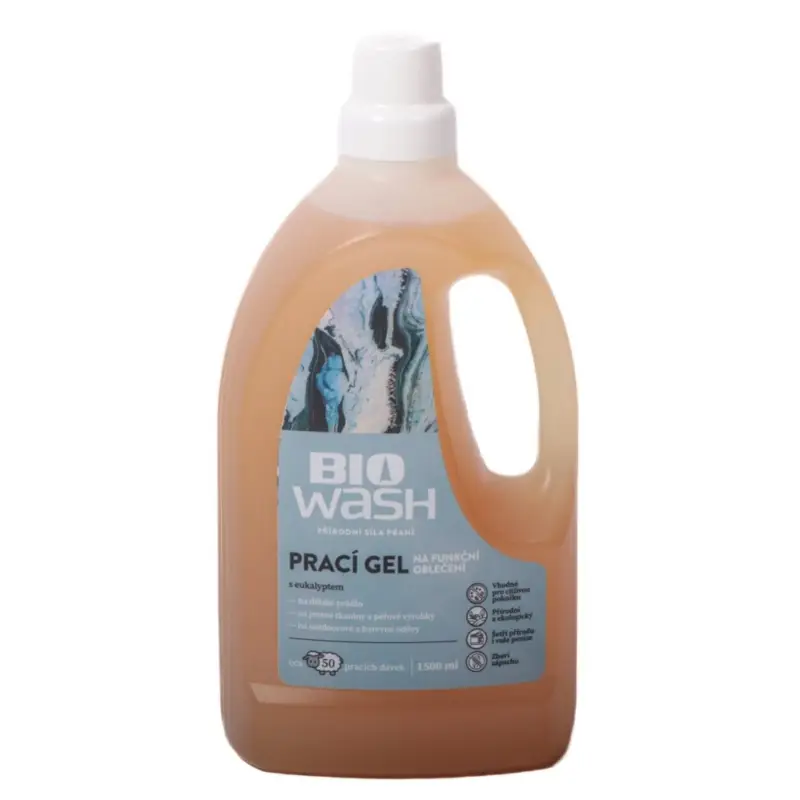 Prací gel BioWash Sport Bio eukalyptus 1500ml Expresní Doručení