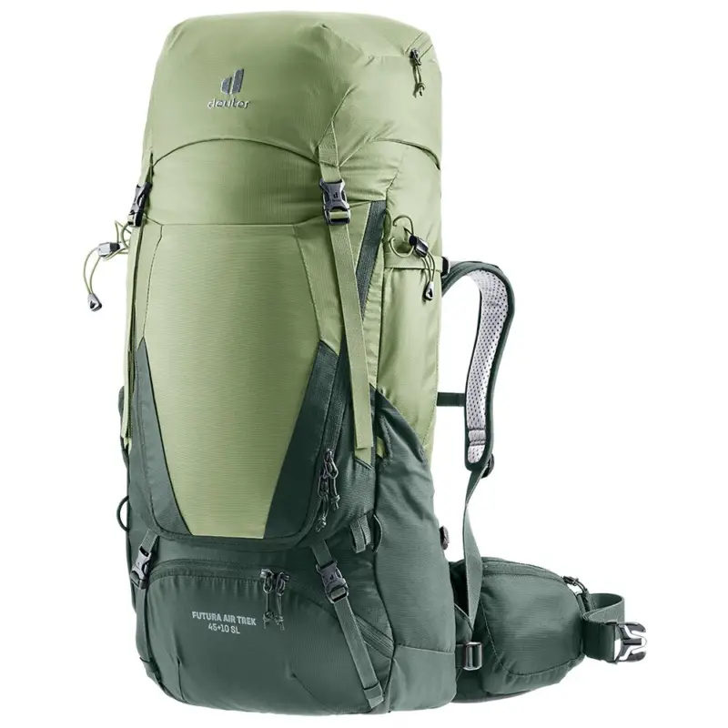 Dámský turistický batoh Deuter Futura Air Trek 45L + 10L SL grove-ivy one-size Ověřený