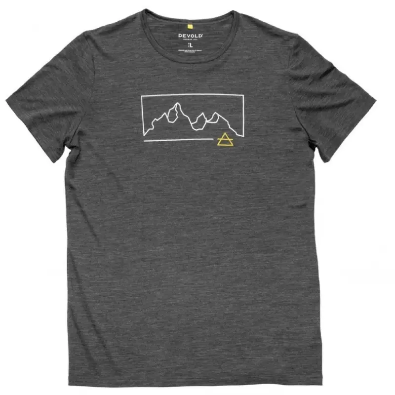 Horká Nabídka Pánské merino triko Devold Active "Outline" Tee Man anthracite XXL