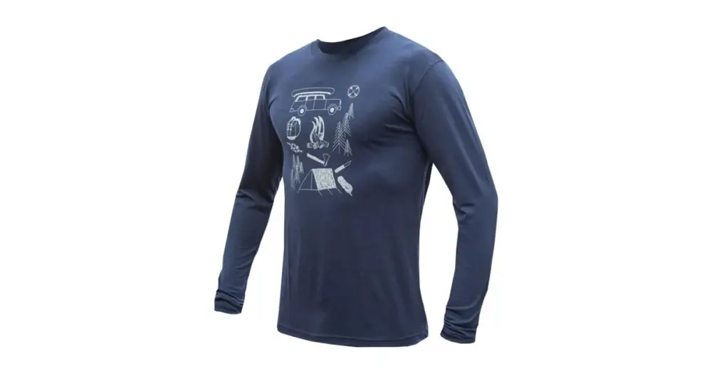 Novinka Tričko Sensor Merino Active Outside deep blue M