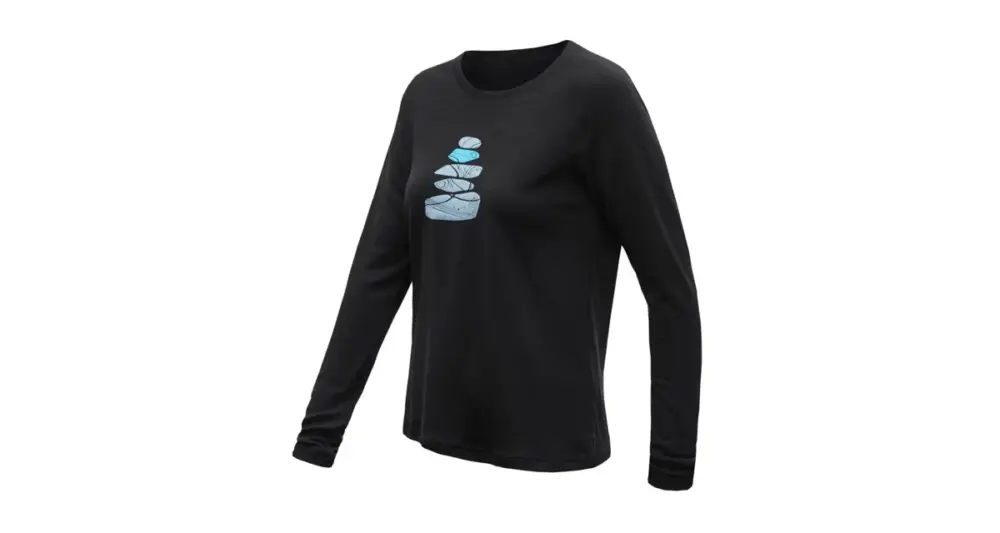 Dámské funkční triko Sensor Merino Blend Stone černá M Nejlepší Volba