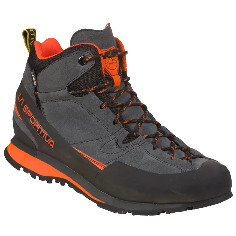 Cenově Výhodný Pánská kotníková bota La Sportiva Boulder X Mid GTX carbon/flame 42EU