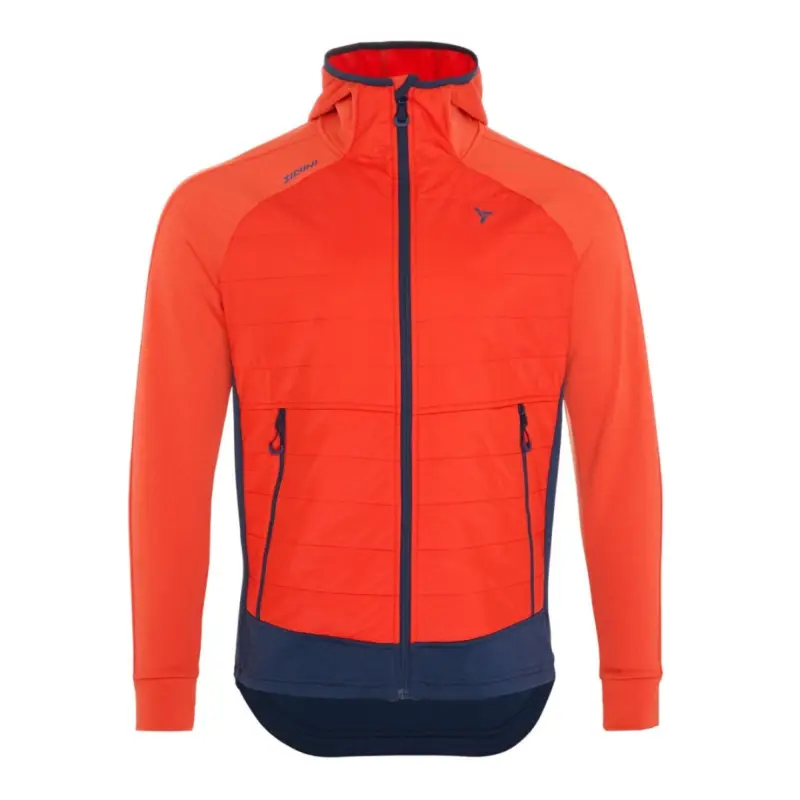 Originální Silvini pánská mikina s kapucí MJ1310 Dirilo ruby-navy M