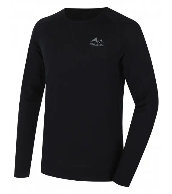 Pánské merino triko Husky MEROW M black, velikost M Nakupujte Hned