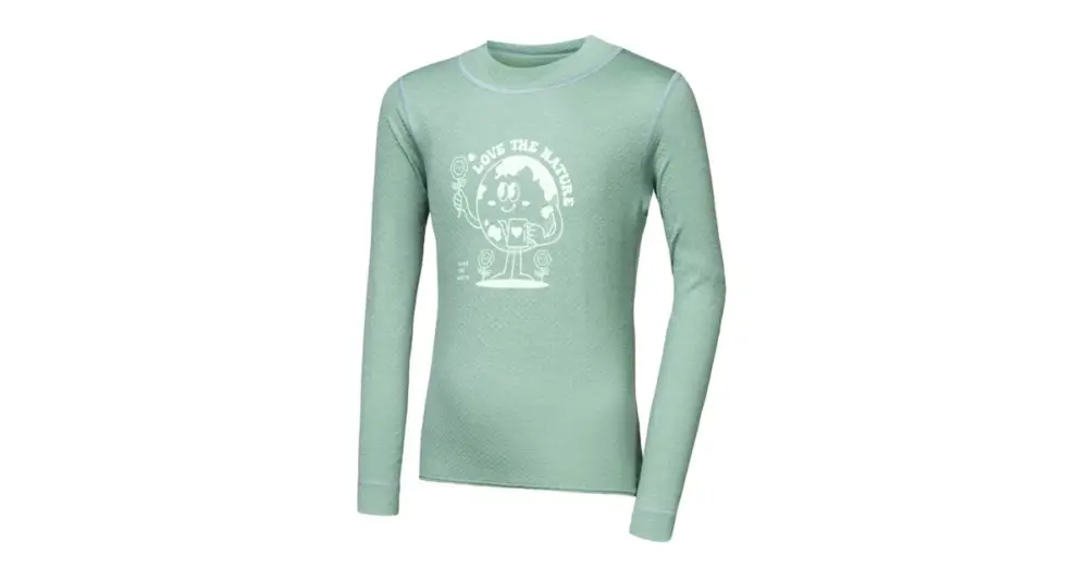 Pouze Dnes Tričko Sensor MERINO DF PLANET dětské basil green