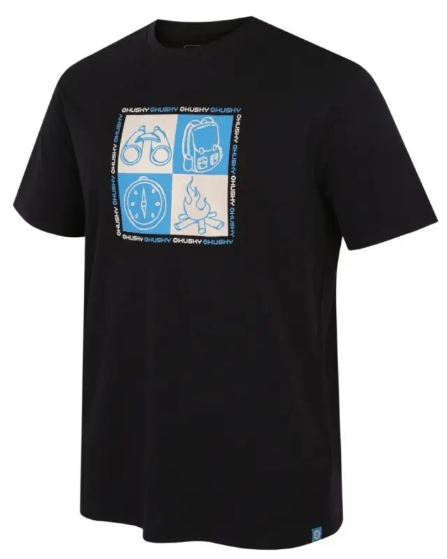 Pánské tričko Husky Tee Square M black L Cenově Výhodný