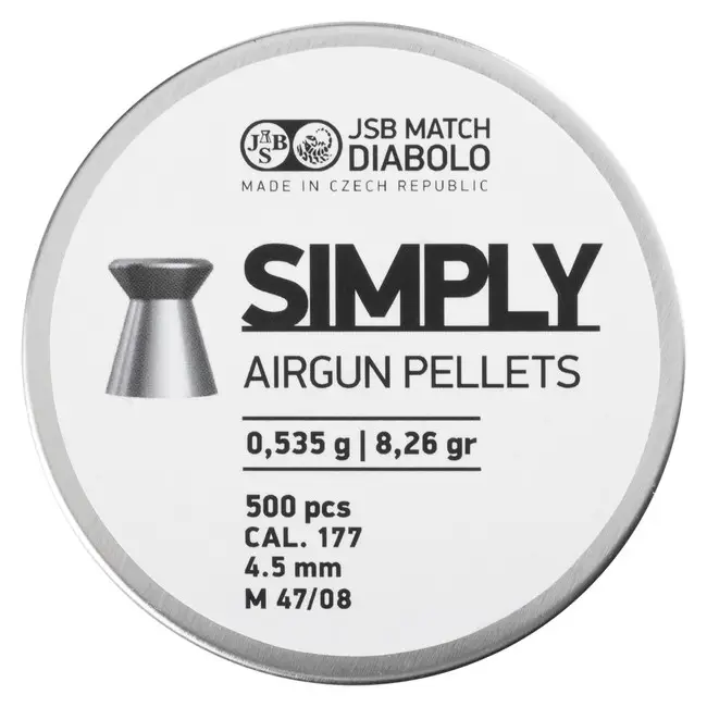 Diabolo JSB Simply 0,535 g, kal. 4,5 mm, 500 ks Akční Nabídka