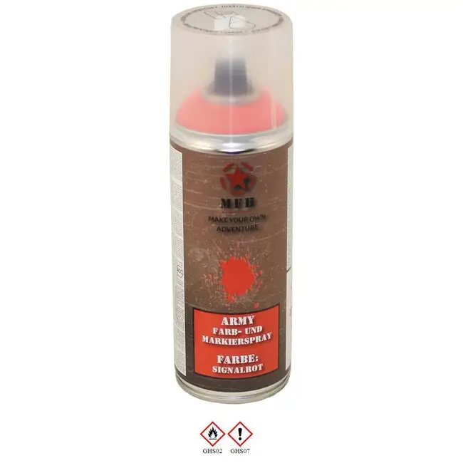Nejprodávanější Armádní sprej MFH 400 ml, barva signální červená