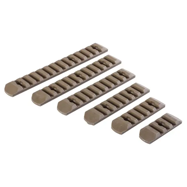 Sada polymerových montážních lišt pro M-LOCK a Keymod, 6 ks, tan Cenový Hit