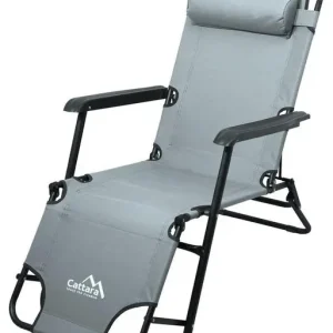 Kempingové lehátko COMFORT, šedé Pouze Dnes