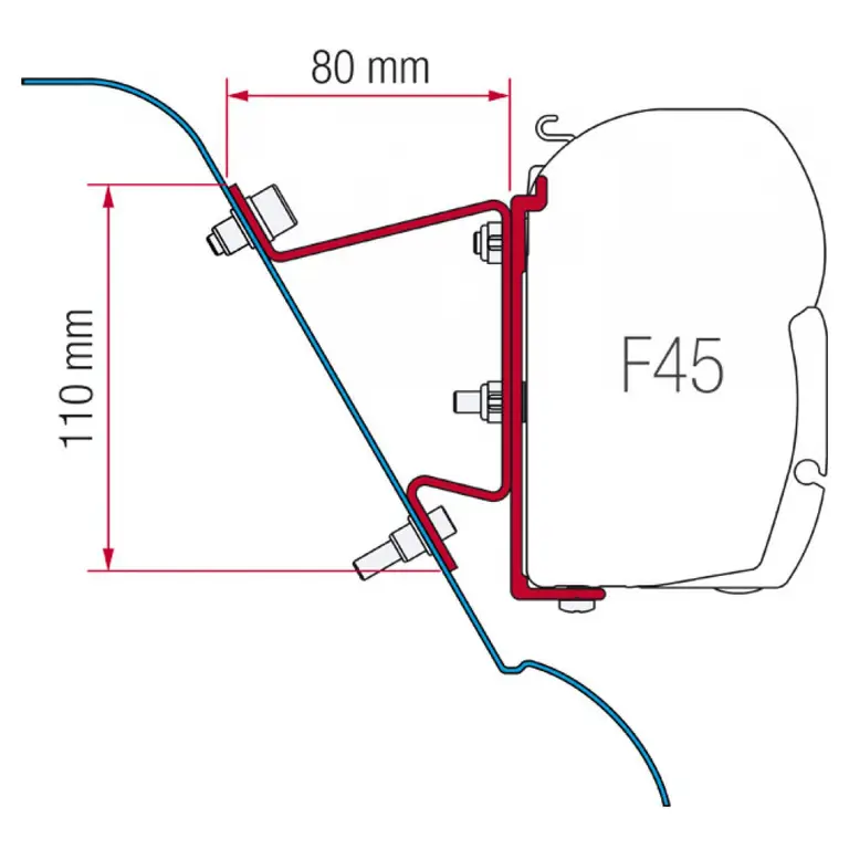 Kit pro markýzu Fiamma F45 Sprinter, Crafter Zlevněný