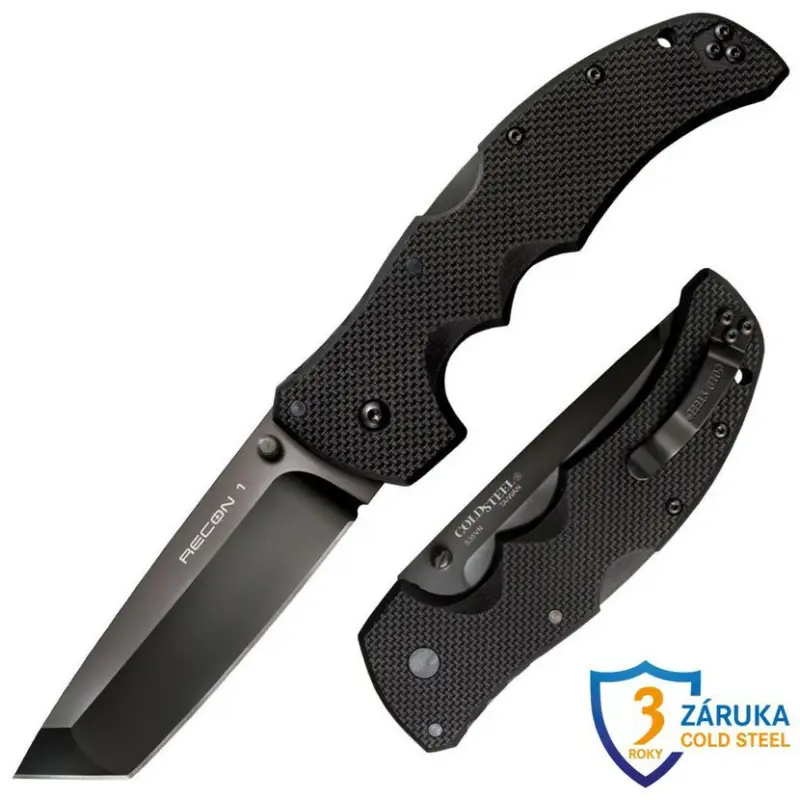 Autentický Cold Steel Recon 1 Tanto Point Plain Edge taktický nůž