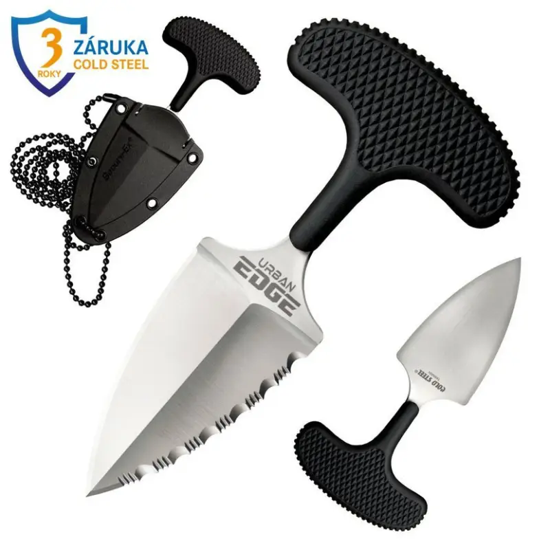 Nejprodávanější Cold Steel Urban Edge 50/50 Edge tlačná dýka