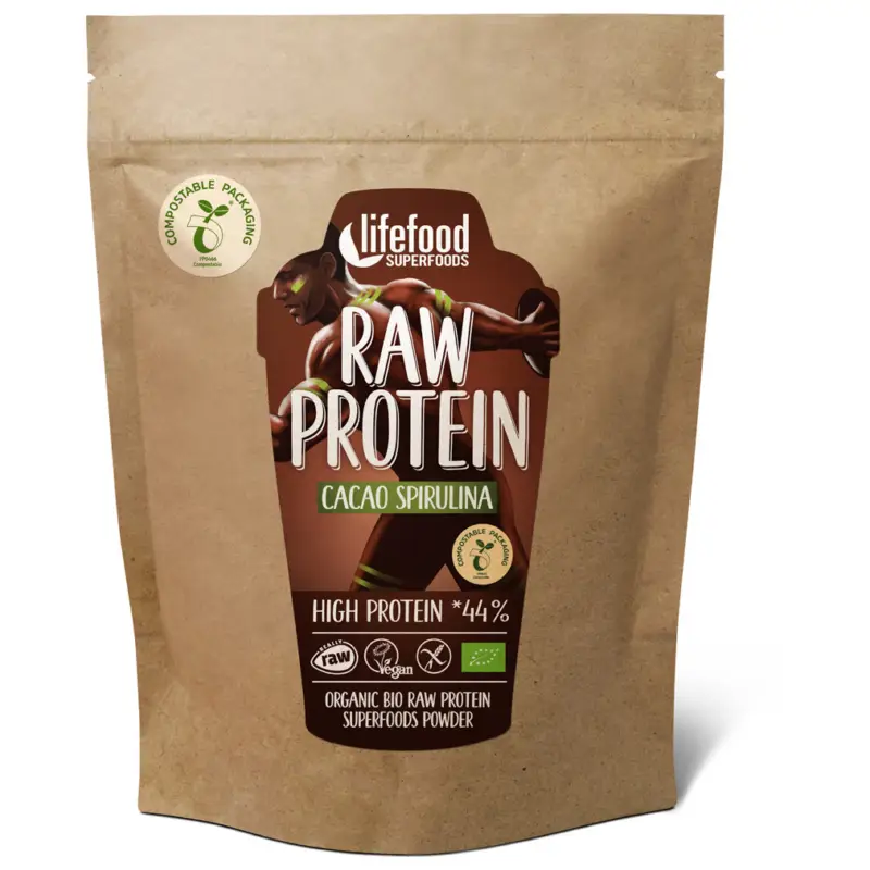 Lifefood PROTEIN BIO RAW kakaový 450g Přímo Od Výrobce