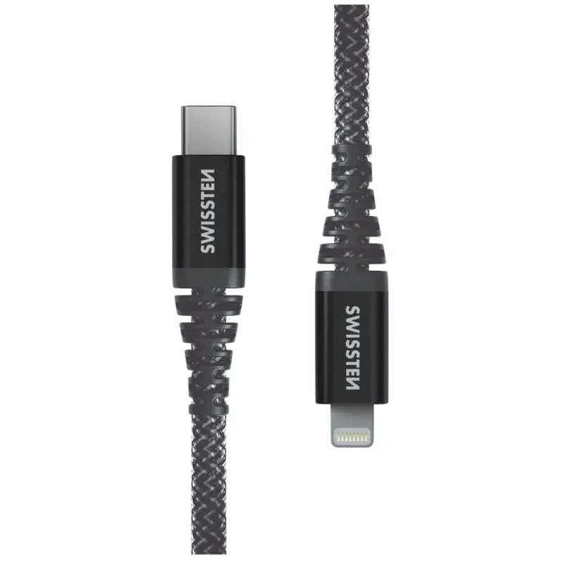Swissten Aramid Reinforced USB-C/Lightning 1,5 m Akce