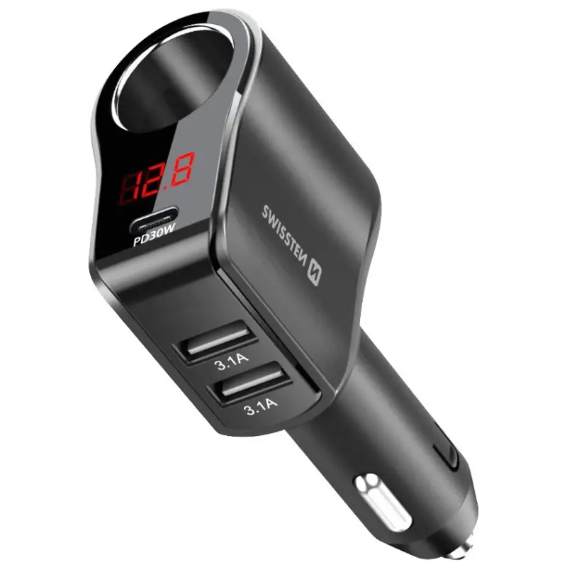 Swissten Car Adapter Compact 108W - 216W Originální