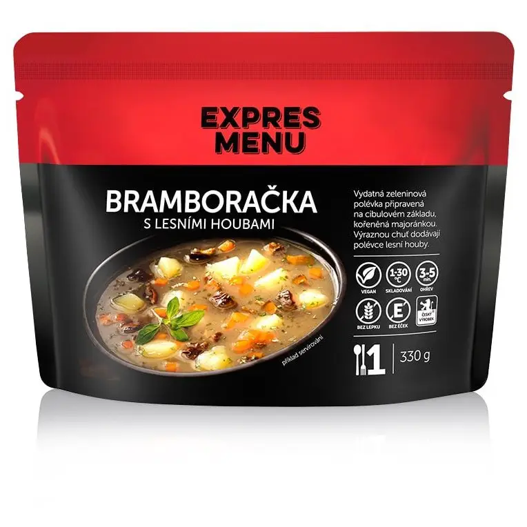 Časově Omezené Expres menu Bramboračka s lesními houbami