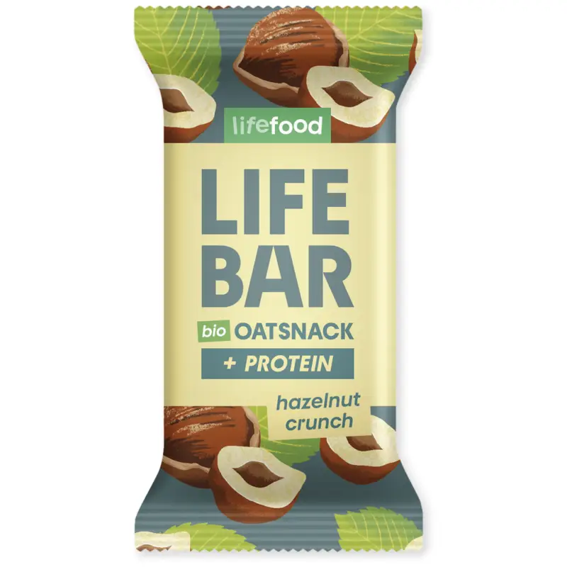 Pouze Dnes Lifefood Lifebar Oat Snack Protein s lískovými oříšky BIO 40 g