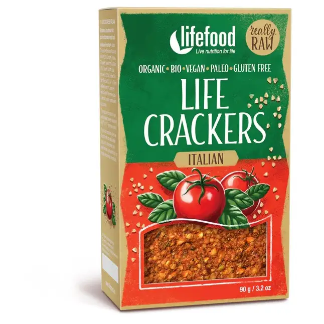 Pouze Dnes Lifefood LIFE CRACKERS Italské RAW BIO 90 g