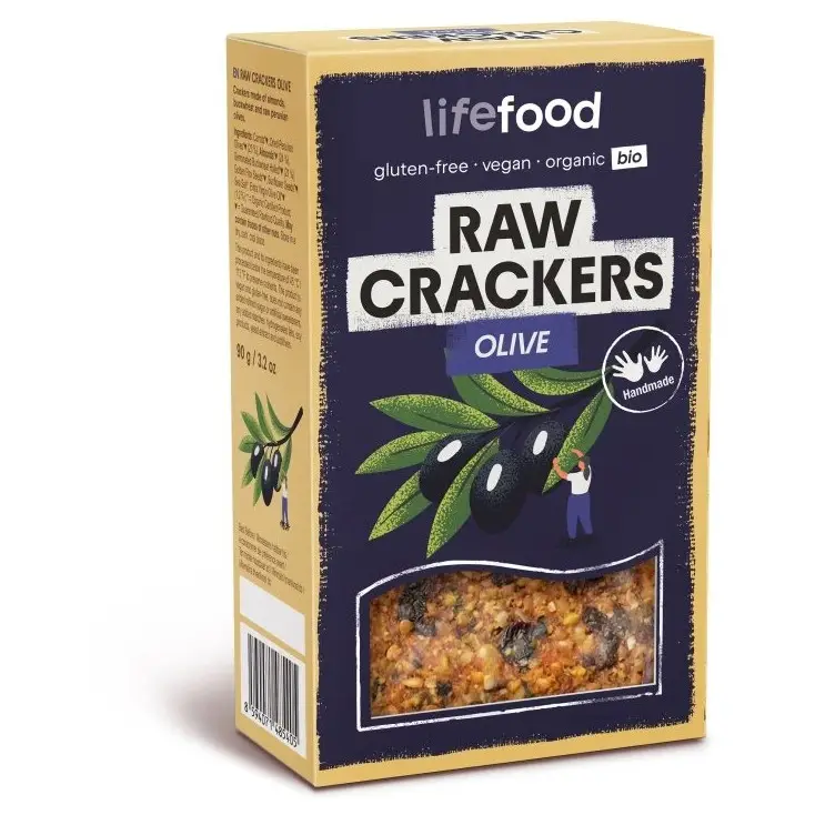 Lifefood LIFE CRACKERS Olivové RAW BIO 90g Bezpečná Platba