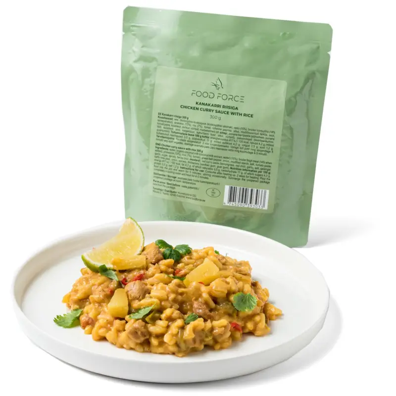 Food Force Kuřecí kari omáčka s rýží 300 g Ověřený