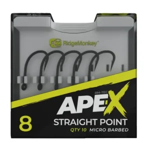 Ihned K Objednání RidgeMonkey: Háček Ape-X Straight Point Barbed Velikost 6 10ks