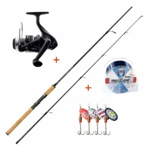 Časově Omezené Mistrall přívlačový set se třpytkami (prut LAMBERTA XR SPIN 2,40m 15-40g)